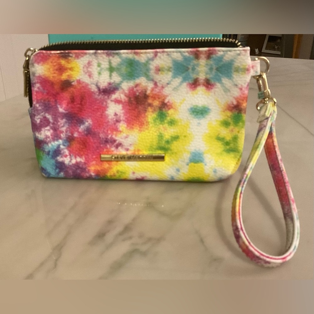 Steve Madden Rainbow tie dye wristlet